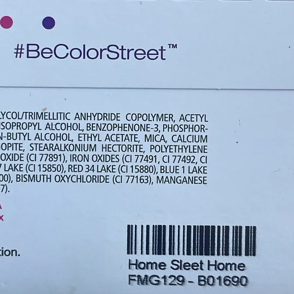 Color Street Silver White Sparkles Home Sleet Home Real Nail Polish Strips 2/$18 - Picture 7 of 7